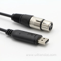 RS485 USB-A to XLR 3PIN female Cable